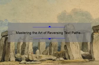 Mastering the Art of Reversing Text Paths in Photoshop