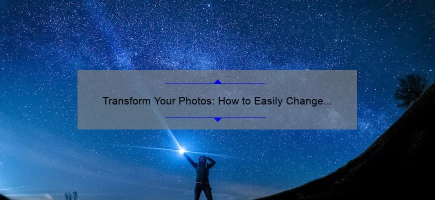 Transform Your Photos: How to Easily Change Object Colors in Photoshop [Step-by-Step Guide with Stats]