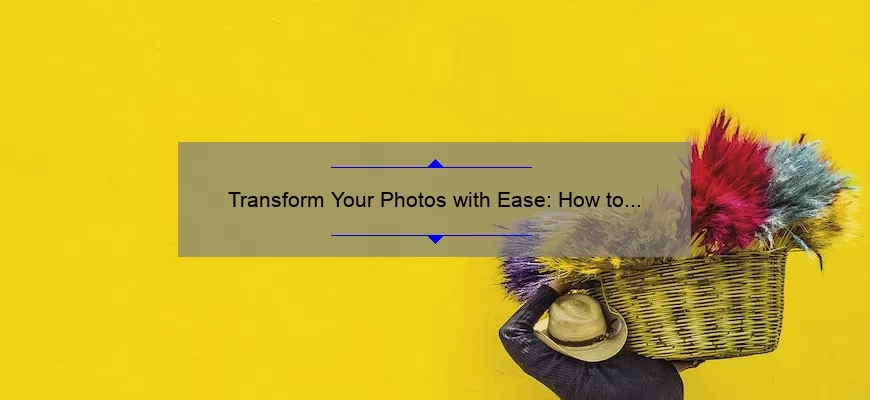 Transform Your Photos with Ease: How to Change a Color in Photoshop [Step-by-Step Guide with Stats]