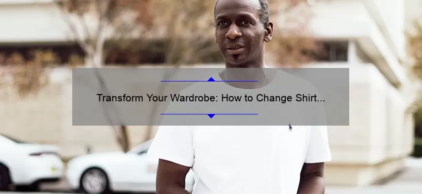 Transform Your Wardrobe: How to Change Shirt Color in Photoshop
